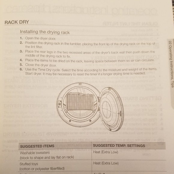 Drying Rack for Samsung Dryer DV 40-41 series - Picture 3 of 4